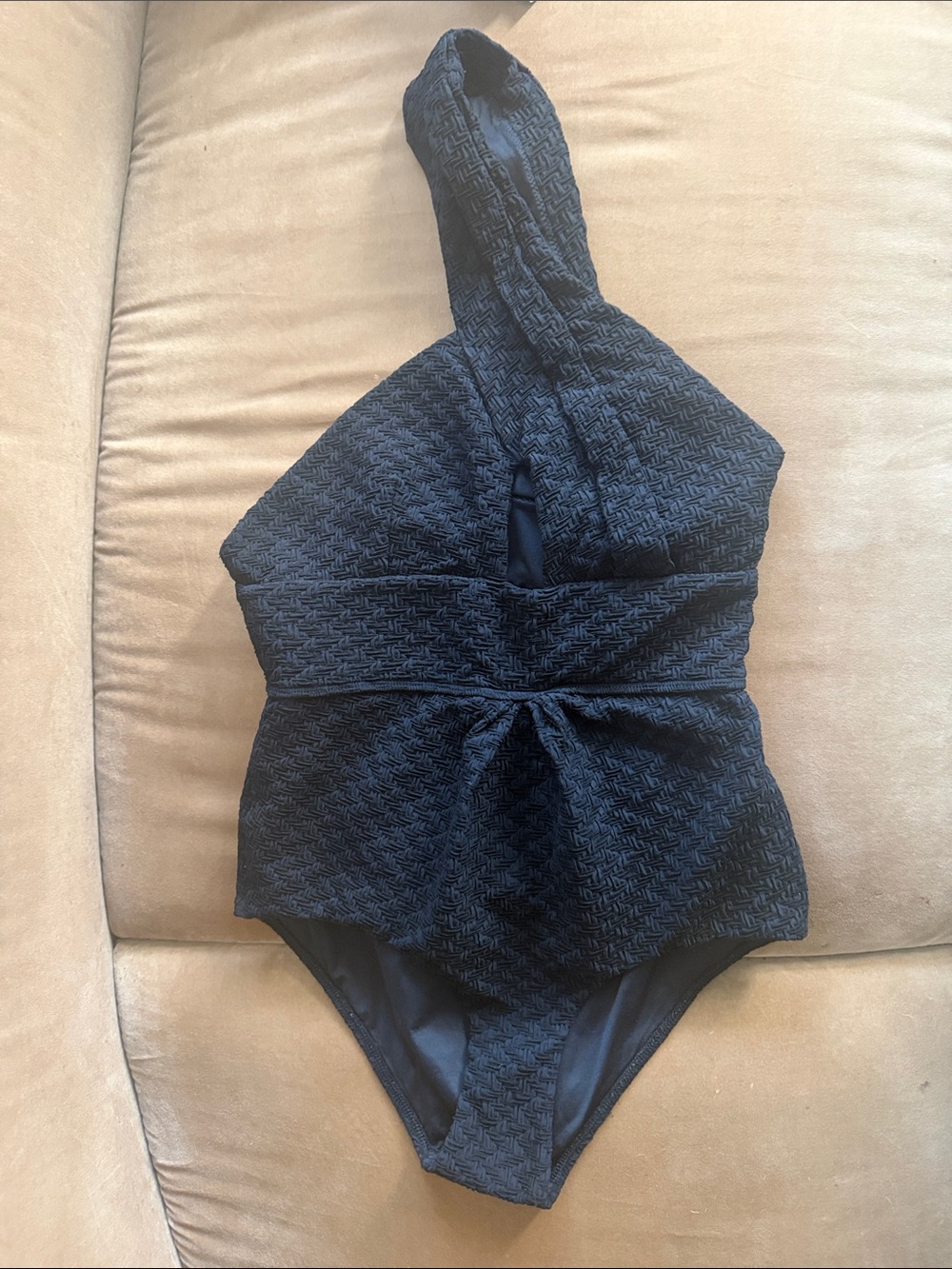 Zimmerman Black One-Shoulder Swim Suit